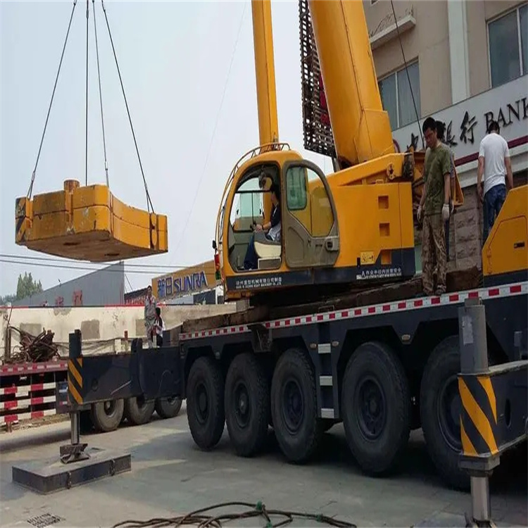 抚宁县当地吊车出租|机器吊装|75吨|工厂搬迁服务